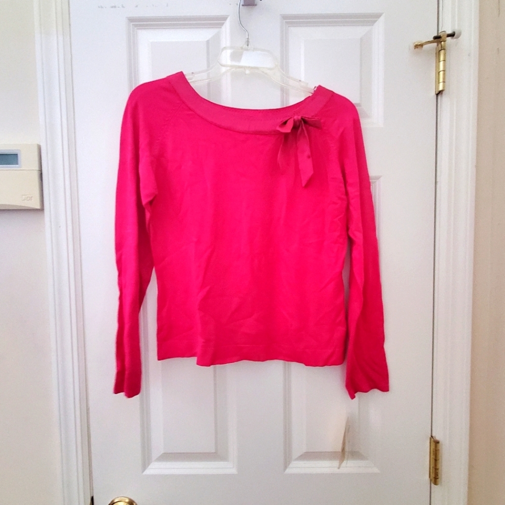 NWT Pink Bow Tie Sweater